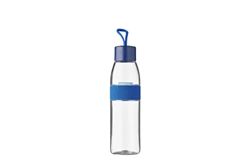 Mepal - Wasserflasche Ellipse - Wiederverwendbare Trinkflasche - Auslaufsichere - Geeignet für kohlensäurehaltige Getränke - BPA-frei - 500 ml - Vivid blue