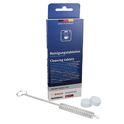 DL-pro Reinigungstabletten 10 Stk für Bosch Siemens EQ Serie 00311969 Kaffeemaschine Kaffeevollautomat mit Reinigungsbürste