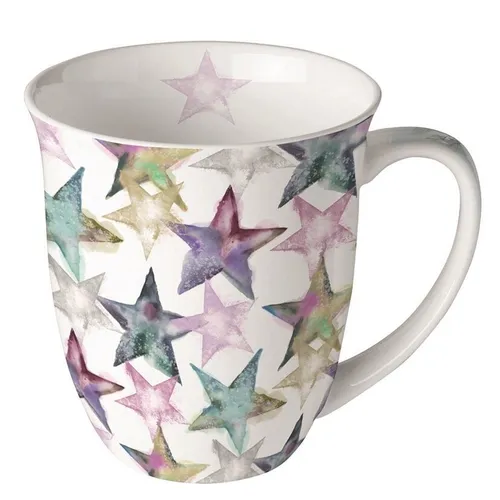 Tasse, Porzellantasse WATERCOLOUR STARS 0,4l Ambiente | Sterne