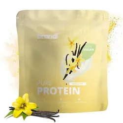 brandl® Veganes Proteinpulver mit freien Aminosäuren | 1000g Vanille - Mehrkomponenten Proteine mit 76% Eiweiß und natürlichen Aromen. Ideal für Sportler, entwickelt von Experten und vertrauenswürdig von Profis.