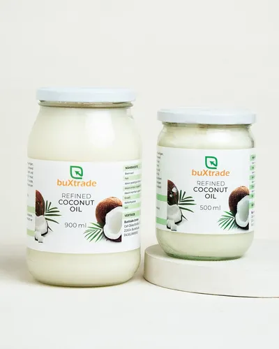 Glas | Refined Coconut Oil | Kokosnussöl | Raffiniert | Kokosnuss | buxtrade 1
