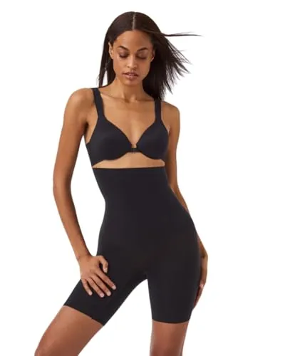 Produktbild SPANX Shapewear für Damen Tummy Control High-Waisted Power Short (Regular und Übergröße), Very Black, 2X