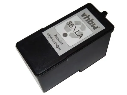 vhbw Tintenpatrone Schwarz kompatibel mit Lexmark X3630, X6675, X5690, X6650, X4650, X5650, X4630, X3650, X3690 Drucker (wiederaufgefüllt, 21ml)