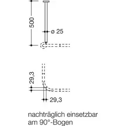HEWI System 900 Deckenabhängung 50 cm von HEWI