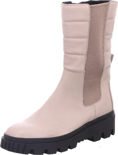 Gabor Plateau Stiefel Damen 31343331313532 Beige 40 EU - Wanderschuhe mit modischem Plateauabsatz von Gabor - Glattleder, optimaler Einstieg durch Reißverschluss und Elastikeinsatz, sowie komfortables 'OptiFit'-Wechselfußbett für besten Tragekomfort.