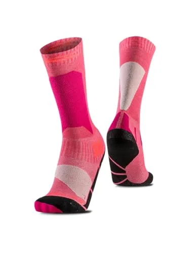 X-Socks Ski Discover OTC Junior - Hochleistungs-Skisocken für Kinder, Hellrosa/Hellsand, Größe 31-34 - Diese speziell entwickelten Hochleistungs-Skisocken bieten jungen Skifahrern optimalen Komfort und Unterstützung. Hergestellt aus strapazierfähigen Materialien, sind sie ideal für lange Tage auf der Piste.