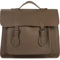 styleBREAKER Multifunktionale Messenger Bag Umhängetasche - Taupe - Vielseitige Aktentasche mit verstellbaren Schultergurten, ideal für den Alltag. Platz für A4-Ordner und Tablet, schützendes Innenfutter und stylisches Design mit Schnallen.