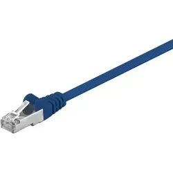 Goobay 68055 CAT 5e Patchkabel, SF/UTP, blau, 2 m