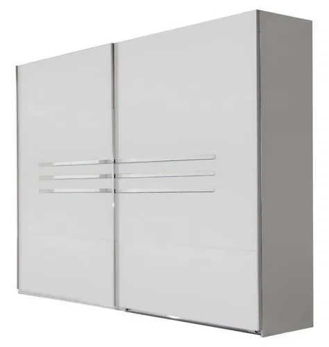 Wimex Schwebetürenschrank Anna - Schwebetürenschrank in modernem Design, pflegeleichte Kunststoffoberfläche und glänzende Metallgriffleisten bieten stilvolle Aufbewahrung für Kleidung und Accessoires.