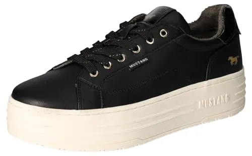 MUSTANG Damen 1497-302 Sneaker, schwarz, 38 EU
