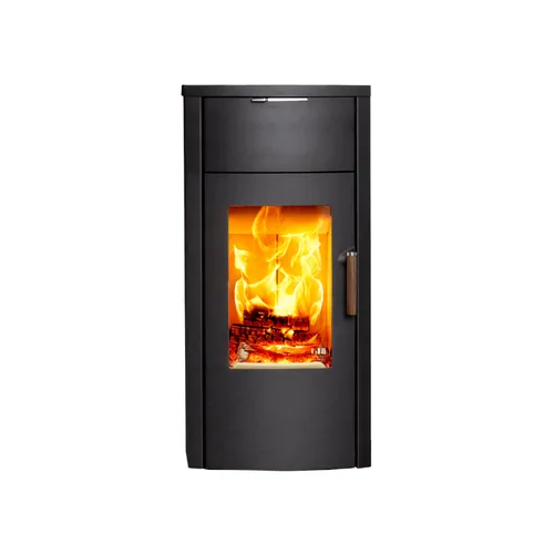 Thermoflux Kaminofen Jini Xtra - Eleganter Kaminofen mit 4 kW Heizkraft, integrierter Wärmespeichertechnologie für bis zu 15 Stunden angenehme Strahlungswärme. Ideal für nachhaltiges Heizen in modernen Wohnkonzepten.