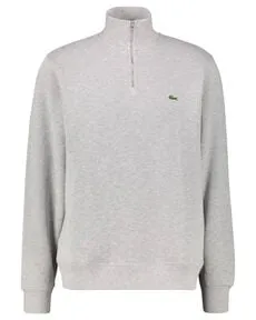 Herren Sweatshirt mit Troyerkragen 3 in silber von Lacoste