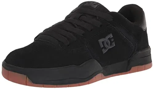 DC Shoes Herren Central Schuh - Black/Black/Gum, 47 EU - Herren-Sneaker mit gepolstertem Schuhkragen und Zunge für ultimativen Komfort, ideal für den Alltag und sportliche Aktivitäten.