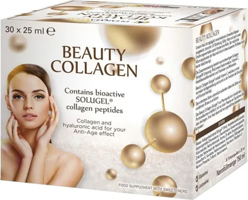 Beauty Collagen Hyaluron Solugel Ampulle 750 ml - Kollagenprodukte für straffe Haut und natürliche Feuchtigkeitsversorgung dank bioaktiver Hyaluronsäure.