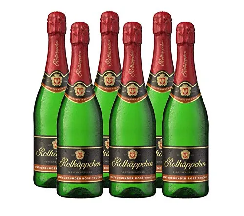 Rotkäppchen Sekt Flaschengärung Spätburgunder Rosé trocken 6 x 0,75l
