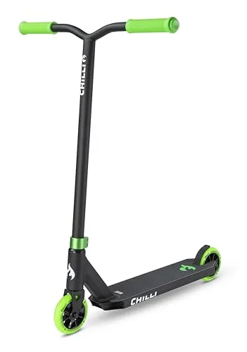 Chilli Base Black/Green Stunt Scooter in schwarz von Chilli Pro Scooter