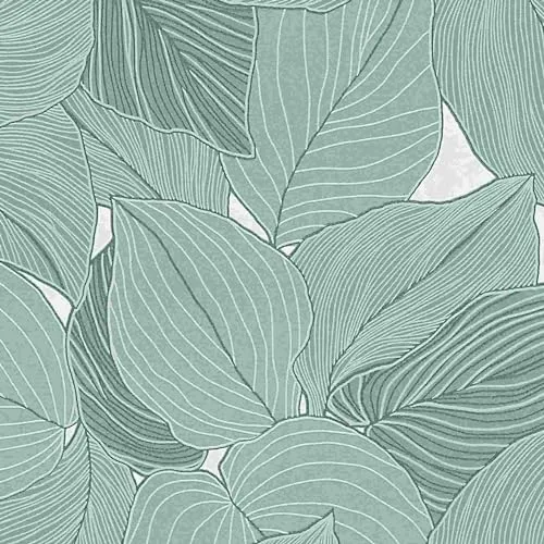 Erismann Tapete | Kollektion Collage | 10381-07 | Vliestapete | Muster/Motive | 0.53 x 10.05 m | Grün | Wohnzimmer | Flur | Büro | Küche | Wohnräume