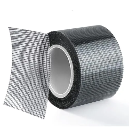 ACEBON Fliegengitter Reparaturklebeband 5 cm x 5 m, Wasserdichtes Reparatur Set für Insektenschutzgitter, Grau