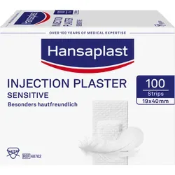 Hansaplast Sensitive Injektionspflaster 1,9cm x 4cm 100 St