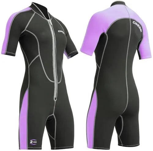 Cressi LIDO Lady 2MM MONOPIECE Black/Lilac Size 2/S