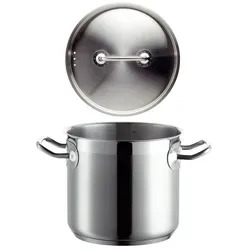 MÄSER Gemüsetopf mit Deckel, 16cm – Edelstahl, Induktionsgeeignet - Töpfe – Hochwertiger Gemüsetopf aus Edelstahl mit 2,9 L Fassungsvermögen, ideal für Profis und Hobbyköche. Perfekte Hitzeverteilung dank verkapseltem Sandwichboden.