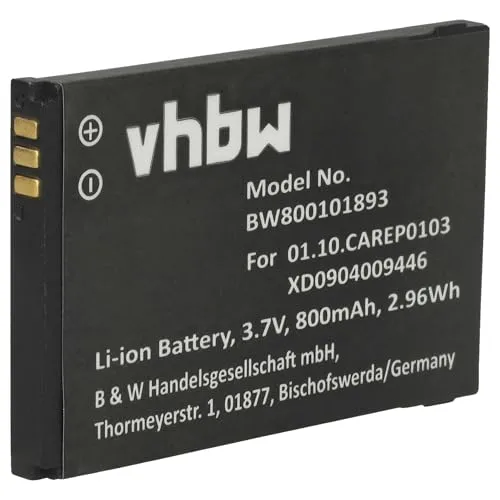 vhbw Akku kompatibel mit Doro PhoneEasy Handy Smartphone Telefon (800mAh, 3.7V, Li-Ion)