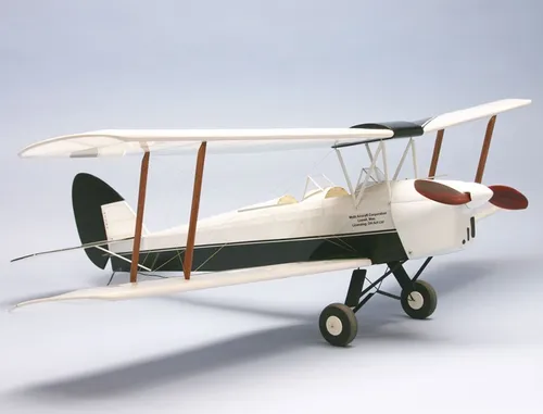 Dumas Aircraft Tiger Moth Doppeldecker Holzbausatz - Präziser Laser Cut Bausatz für den klassischen Doppeldecker. Ideal für Modellbau-Enthusiasten, die ein authentisches Flugzeugmodell mit Detailtreue bauen möchten.