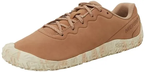 Merrell Minimal-Laufschuhe Vapor Glove 6 LTR Damen - Laufschuhe mit Vibram Ecostep Laufsohle für maximalen Halt und Obermaterial aus hochwertigem Leder für stilvolles Design – ideal für minimalistisches Trailrunning und Training.