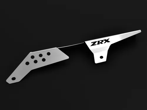 ZIEGER Kettenschutz für Kawasaki ZRX 1100 BJ 1997-01 - Stilvoller Schutz in Silber - Kettenschutz für Kawasaki ZRX 1100 BJ 1997-01, Edelstahl geschliffen für lange Lebensdauer und perfekte Passform. Einfache Montage ohne Verkleidungsänderung.