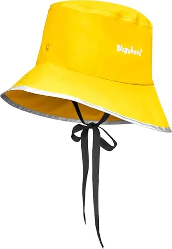 Playshoes Südwester Ungefüttert Unisex Kinder Regenhut, Gelb, 48-52