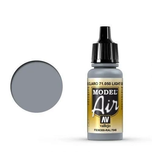 Vallejo Model Air 71.050 Light Grey, 18ml