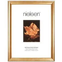 Nielsen Bilderrahmen Derby, Gold, 50x70 cm - Eleganter Holz-Bilderrahmen in Gold, ideal für Fotos bis 50x70 cm, schützt Ihre Erinnerungen mit Klarglas vor Staub und verleiht jedem Raum einen besonderen Akzent.