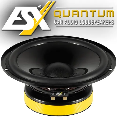 ESX QXE6.2Wv2 16,5cm Kickbass Lautsprecher - Car-HiFi-Lautsprecher mit kraftvollem Kickbass und 125 W Sinusleistung, ideal für ein beeindruckendes Klangerlebnis im Auto.