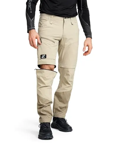 RevolutionRace Range Pro Stretch Zip-Off Pants für Herren in beige von RevolutionRace