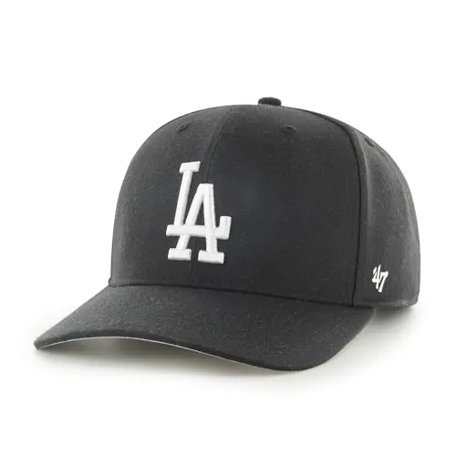 ZONE Los Angeles Dodgers Low Profile Cap - Hüte & Mützen, stylische Snapback-Kappe in Schwarz, ideal für Sportfans und Freizeitaktivitäten im Sommer.
