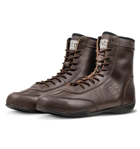 Boxschuhe REXTON Vintage Brown 41 von BENLEE - Herren-Sportschuhe aus hochwertigem, weichem Leder, leicht und mit rutschfester Sohle für optimalen Grip im Training und Wettkampf.