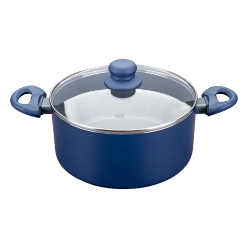 Tasty Antihaft-Kochtopf Ocean Blue – Ø24 cm mit Glasdeckel – recyceltes Aluminium, Soft-Touch-Griff, keramische Antihaft-Beschichtung, für alle Herdarten inkl. Induktion