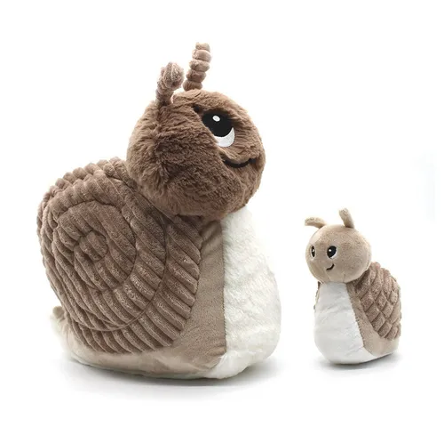 Les Deglingos Kuscheltier Schneckenmama mit Schneckenkind von Les Deglingos