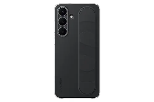 Samsung Standing Grip Cover für Galaxy S25 FE - Smartphone Hülle mit weicher Oberfläche und praktischem Band für sicheren Halt. Ideal zum bequemen Betrachten von Videos und Fotos.