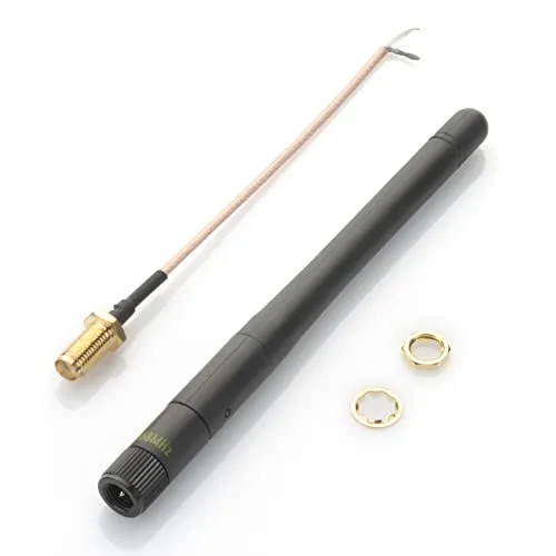 Technikkram 868 MHz Antenne Antenne Kipp- und Schwenkbar SMA für Raspberry Pi CCU2 CCU3 Charly CUL USB CC1101 GSM ELV Bausatz RaspberryMatic piVCCU Homematic Fibaro Pigtail Kabel (868-870 MHz)