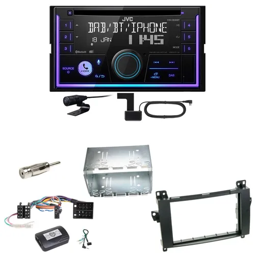 JVC KW-DB95BT Bluetooth Digitalradio Einbauset für Mercedes Vito Viano W639