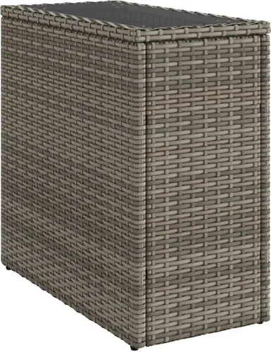 vidaXL Garten Beistelltisch mit Glasplatte von vidaXL