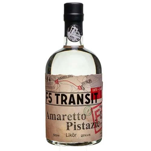 Amaretto-Pistazie Likör 0.5l (25% Vol) No. 5564 | F5 Transit | Amaretto Pistazie | 500ml Flasche | Schwechower Brennerei (1229)