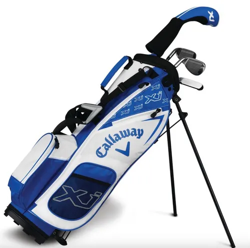 Callaway Golfset Kinder Komplettsatz Junior Level 1 - Golfschläger für Unisex Kinder, Größe 95-118 cm, inklusive Fairwayholz, Eisen 7, Sandwege und Putter – ideal für den Einstieg in den Golfsport!