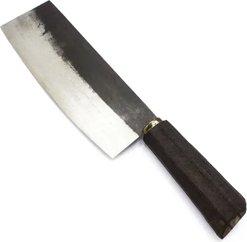 Handgefertigtes Schneidbeil mit 18 cm Klinge - Präzises Schneidbeil für die Küche mit scharfer, dünner Klinge. Ideal für feine Schnitte und einfache Handhabung. Hochwertiger Holzgriff und kompakte Bauweise.