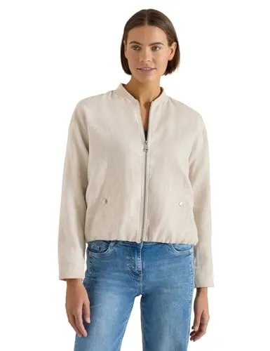 Cecil Damen Blouson aus Leinen mit Zipper von CECIL