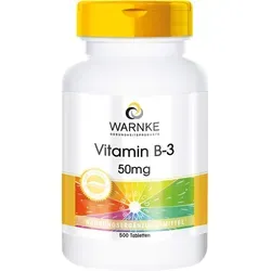 Vitamin B3 50 mg Tabletten 500 St von Warnke Vitalstoffe GmbH