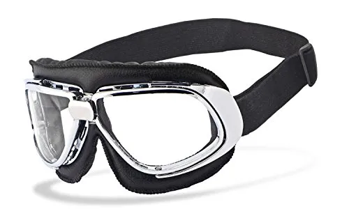 Helly No.1 Bikereyes Motorradbrille 1350 - Gepolsterte Fliegerbrille - Sportbrillen mit UV400 Schutz und splitterfreien Polycarbonat Gläsern. Ideal für Biker, die Wert auf Sicherheit und Stil legen. Inklusive XL Mikrofaser Etui.