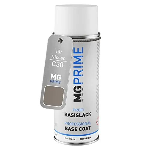 MG PRIME Autolack Spraydose für Nissan C30 Cafe Latte Metallic/Karamell Metallic Basislack Sprühdose 400ml