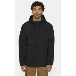 Dickies Wasserdichte Regenjacke für Herren, Schwarz, Größe L - Funktionsjacke aus leichtem, wasserabweisendem Gewebe mit Mesh-Futter und verstellbarer Kapuze – ideal für alle Wetterbedingungen.